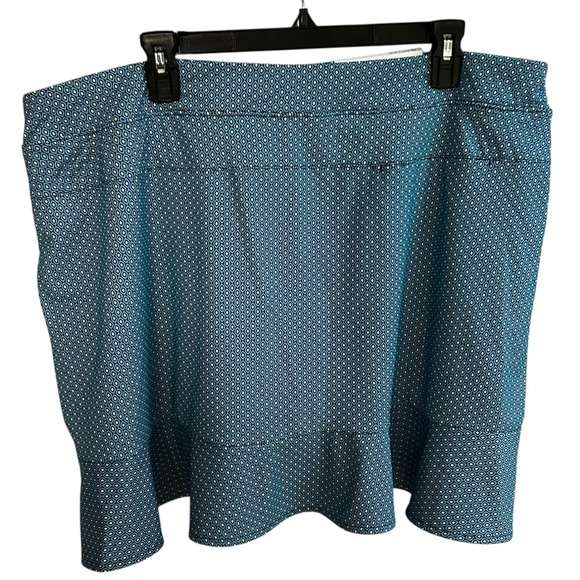 Lady Hagen Overlap Ruffle Golf Skort XXL Blue Built-In Shorts Tennis Activewear - Picture 7 of 8